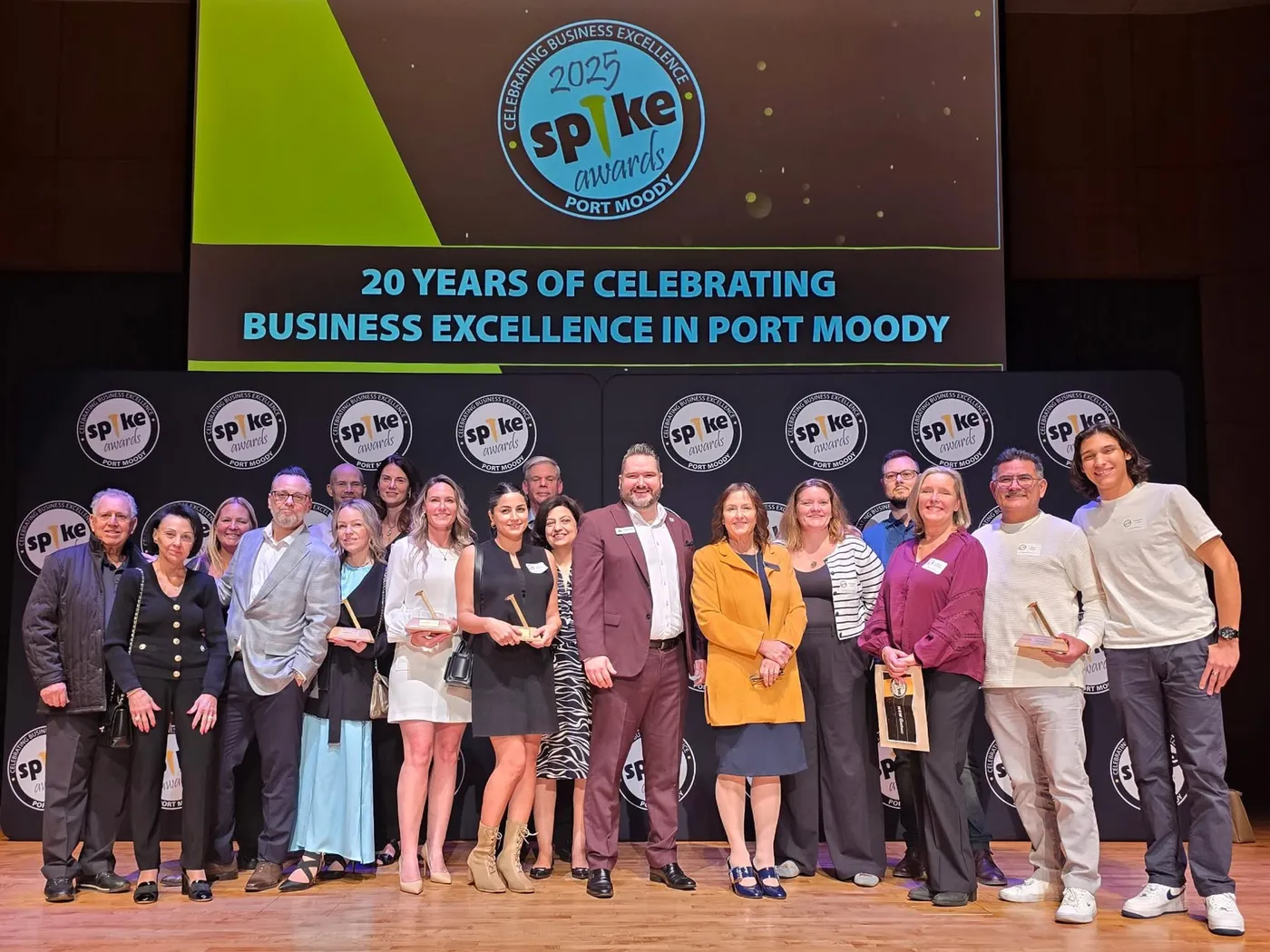 Callan Morrison at the Port Moody business excellence awards.