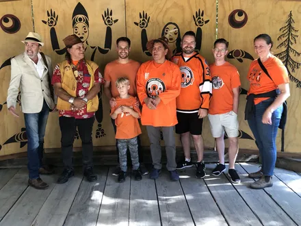 Orange Shirt Day at a Port Moody community gathering.