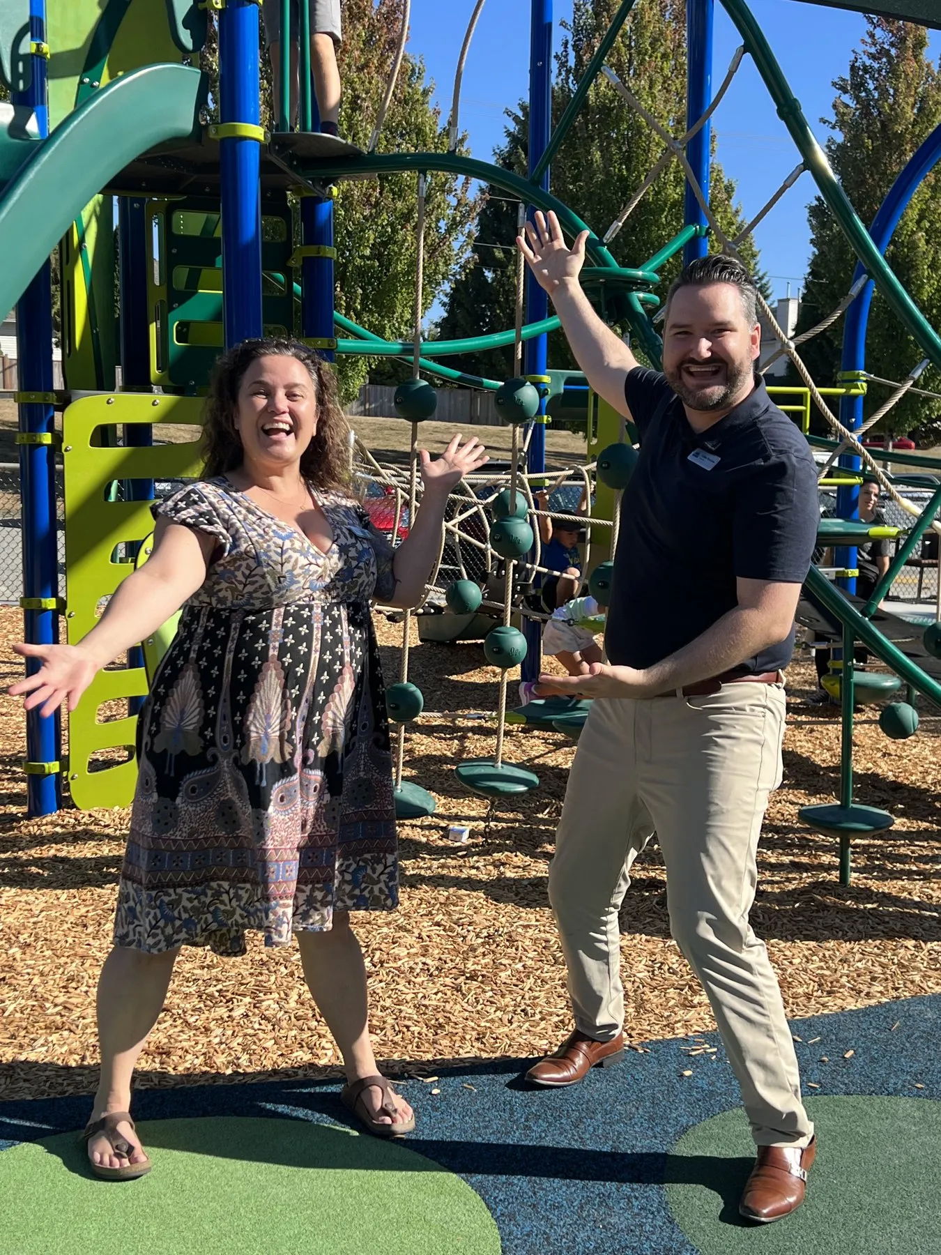 Callan Morrison at a Port Moody playground opening.