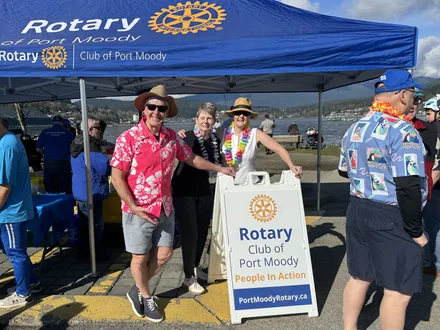 Callan Morrison at a Rotary Club community event.